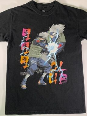 Juice WRLD 999 Club Naruto Kakashi Tee Medium Black